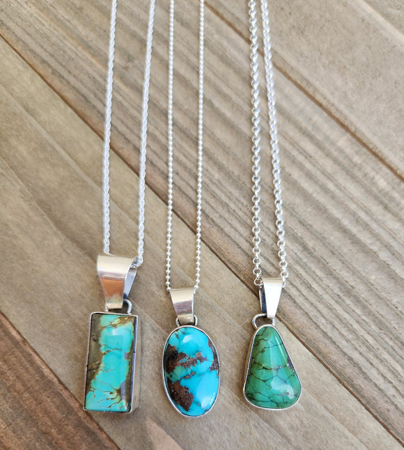 Turquoise Pendant with chain