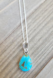 Turquoise pendant with chain