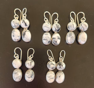 White Buffalo earrings